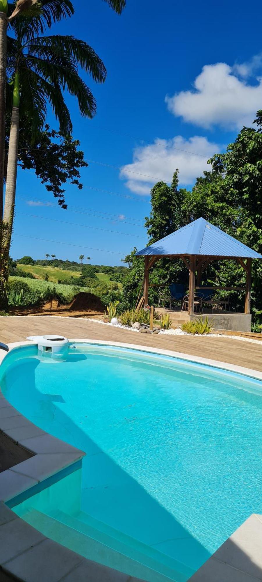 Gite Kaz A Topaze, Piscine, Jardin Tropical Sainte-Rose Zewnętrze zdjęcie